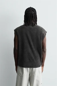 HORSE PRINT KNIT TANK TOP