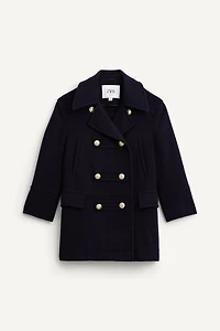 LIMITED EDITION WOOL BLEND DOUBLE BREASTED COAT