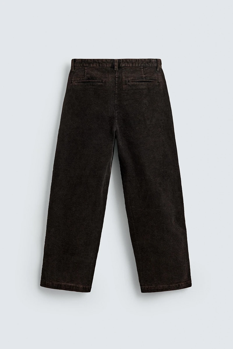 RELAXED FIT WASHED CORDUROY PANTS LIMITED EDITION