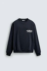 COMBINATION PRINT SWEATSHIRT