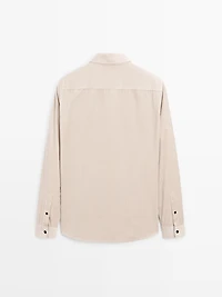 Regular fit corduroy overshirt