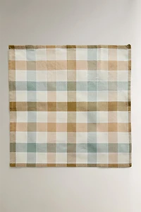 PACK OF CHECK DYED THREAD NAPKINS (PACK OF 2)