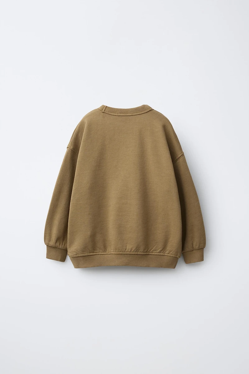 PRINTED TEXT SWEATSHIRT