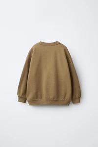 PRINTED TEXT SWEATSHIRT