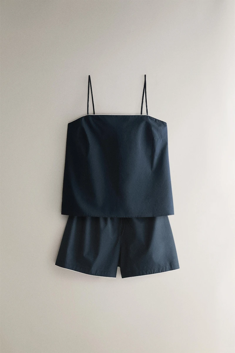 PLAIN COTTON SHORTS