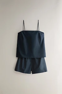 PLAIN COTTON SHORTS