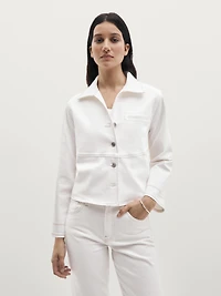 Straight-leg jeans with hem detail