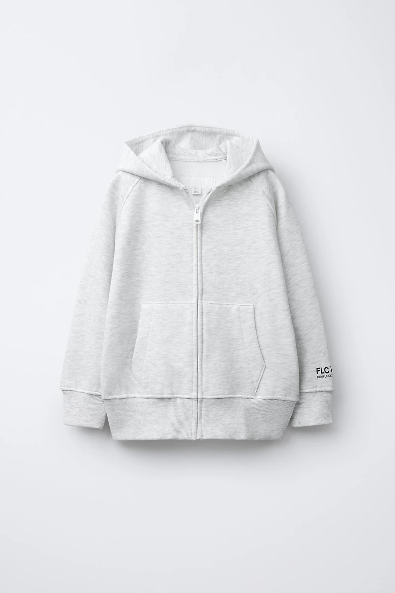 SWEAT EN MOLLETON ZIPP