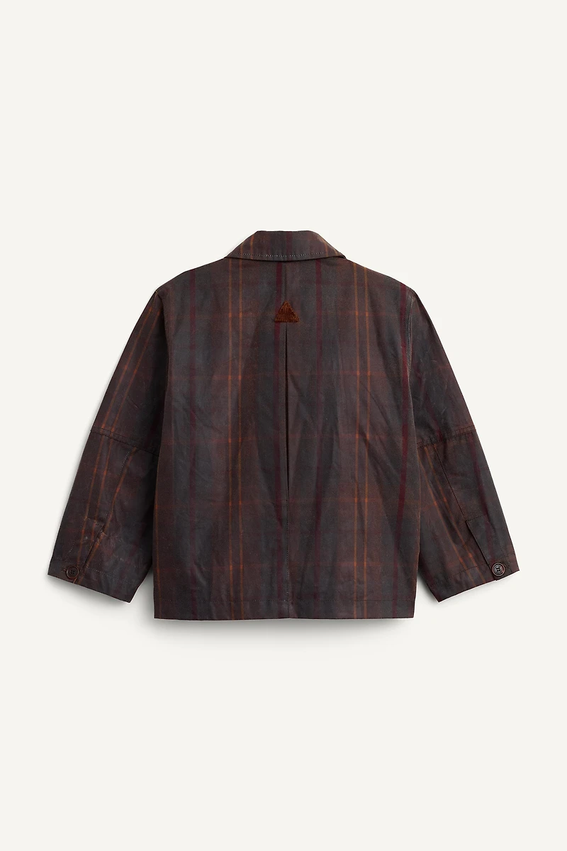LIMITED EDITION WAXED PLAID COAT