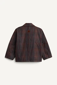 LIMITED EDITION WAXED PLAID COAT