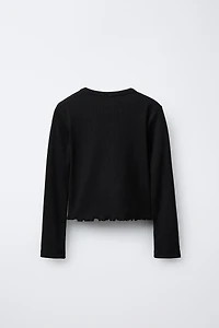FLOWER APPLIQUÉ T-SHIRT