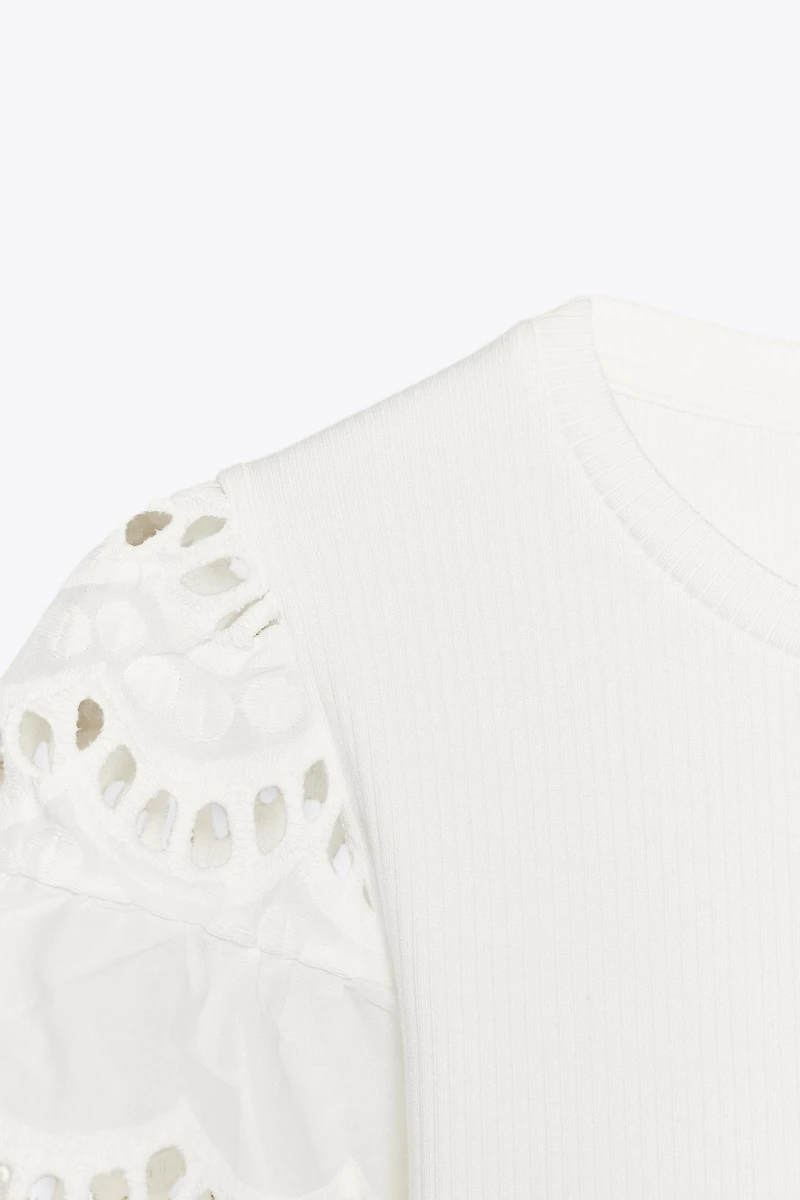 EMBROIDERED SLEEVE SHIRT