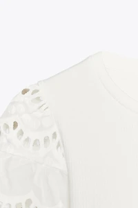 EMBROIDERED SLEEVE SHIRT