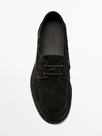 Split leather deck shoes - LIMITED
