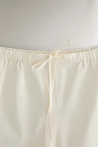 EMBROIDERED COTTON SHORTS