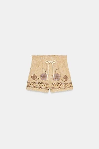 ZW COLLECTION EMBROIDERED SHORTS