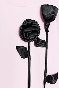 SWEAT FLEUR CONTRASTE
