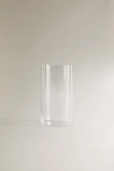 VERRE À BOISSON GAZEUSE DROIT CRISTALLIN
