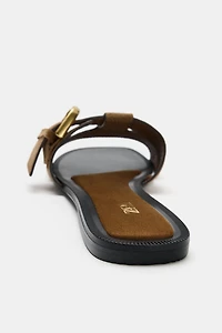 SUEDE BUCKLE SANDALS