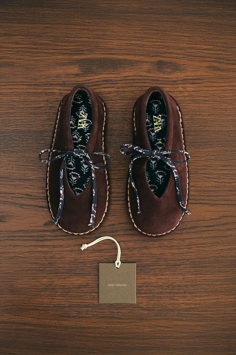 ZARA TIMELESS - LEATHER BALLET FLATS