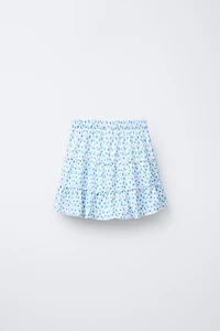 TEXTURED PRINT SKORT