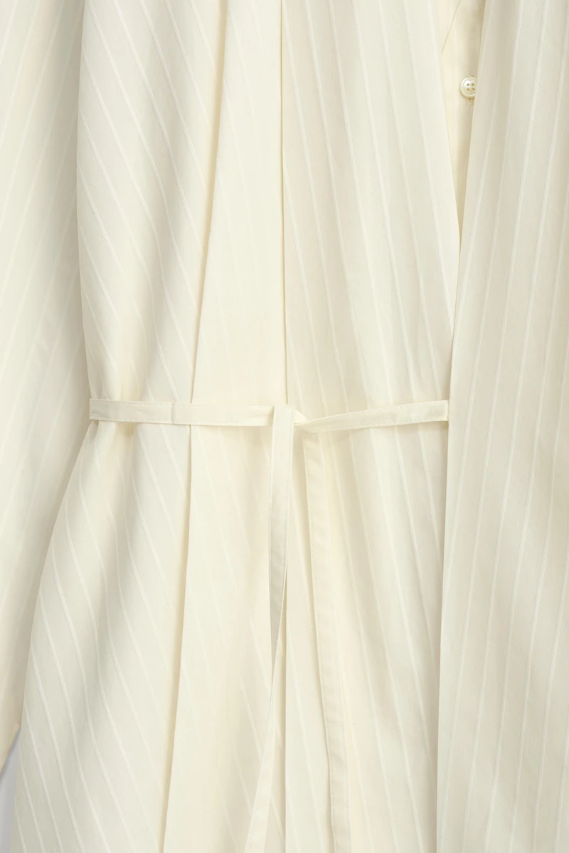 STRIPED JACQUARD KIMONO SHIRT