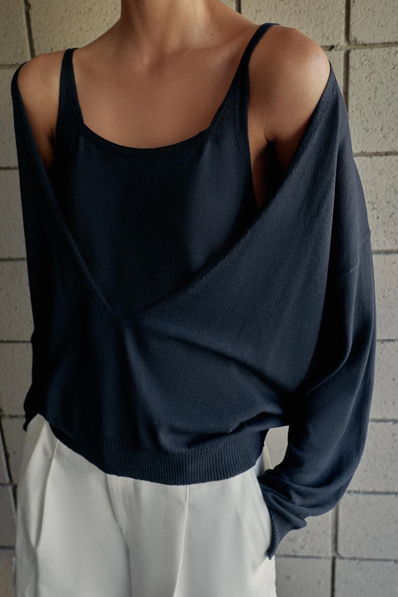 COMBINATION KNIT JUMPER