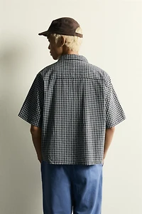 RELAXED FIT JACQUARD CHECK SHIRT