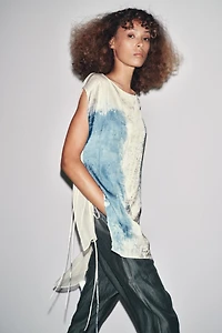 LIMITED EDITION PRINTED ASYMMETRIC TOP