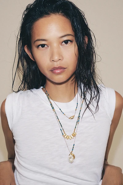 PACK OF 3 BEADED CHAIN NECKLACES