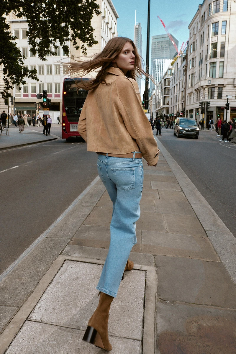 Z.10 HIGH-WAISTED BELTED CULOTTE JEANS