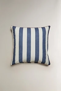 FADED COTTON STRIPED PILLOWCASE
