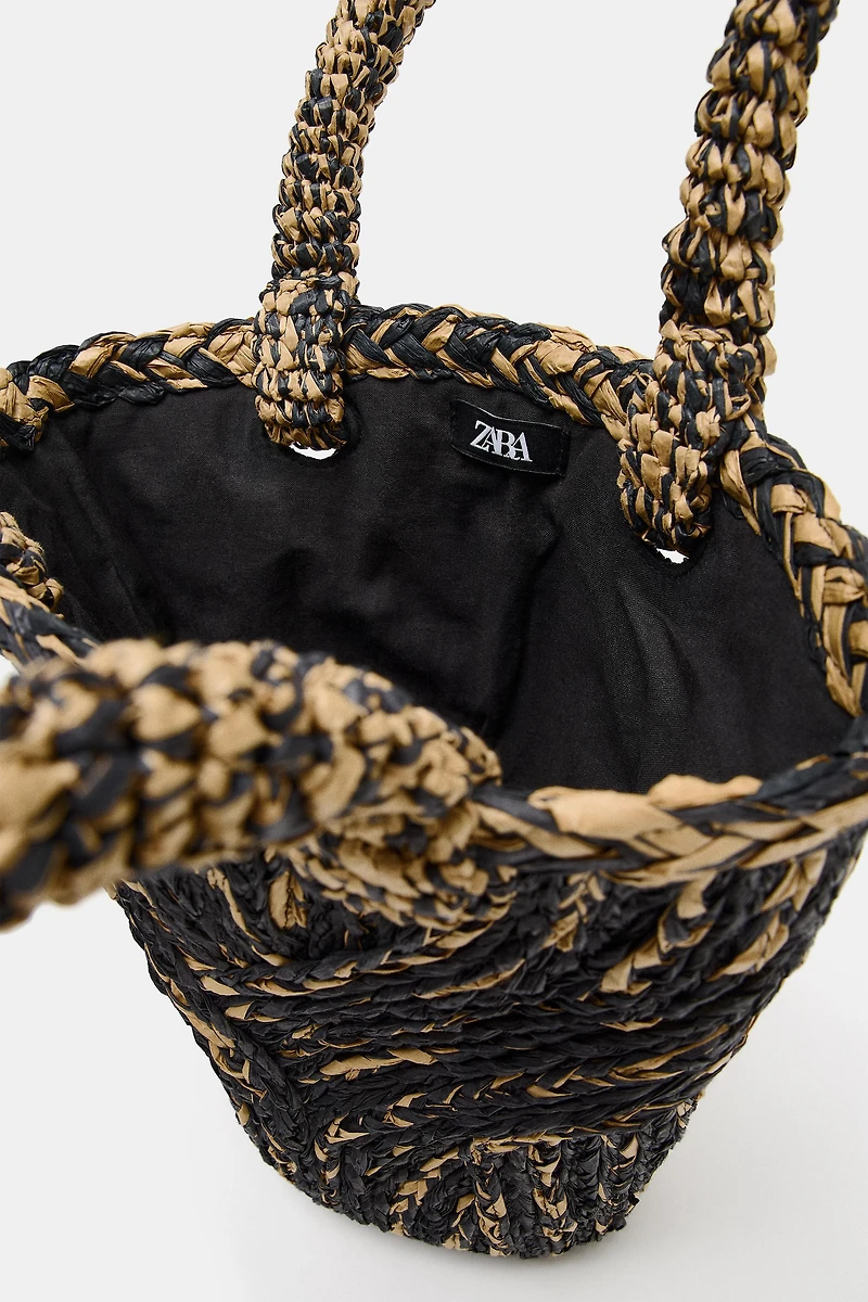 WOVEN BODY BASKET BAG