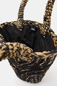 WOVEN BODY BASKET BAG