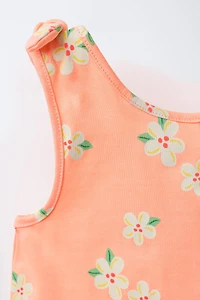 COMBI-SHORT À FLEURS