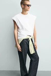 RELAXED FIT TEXT TANK TOP