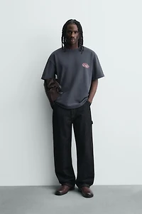 WASHED SWEATSHIRT WITH POST MALONE™ GRAPHICS