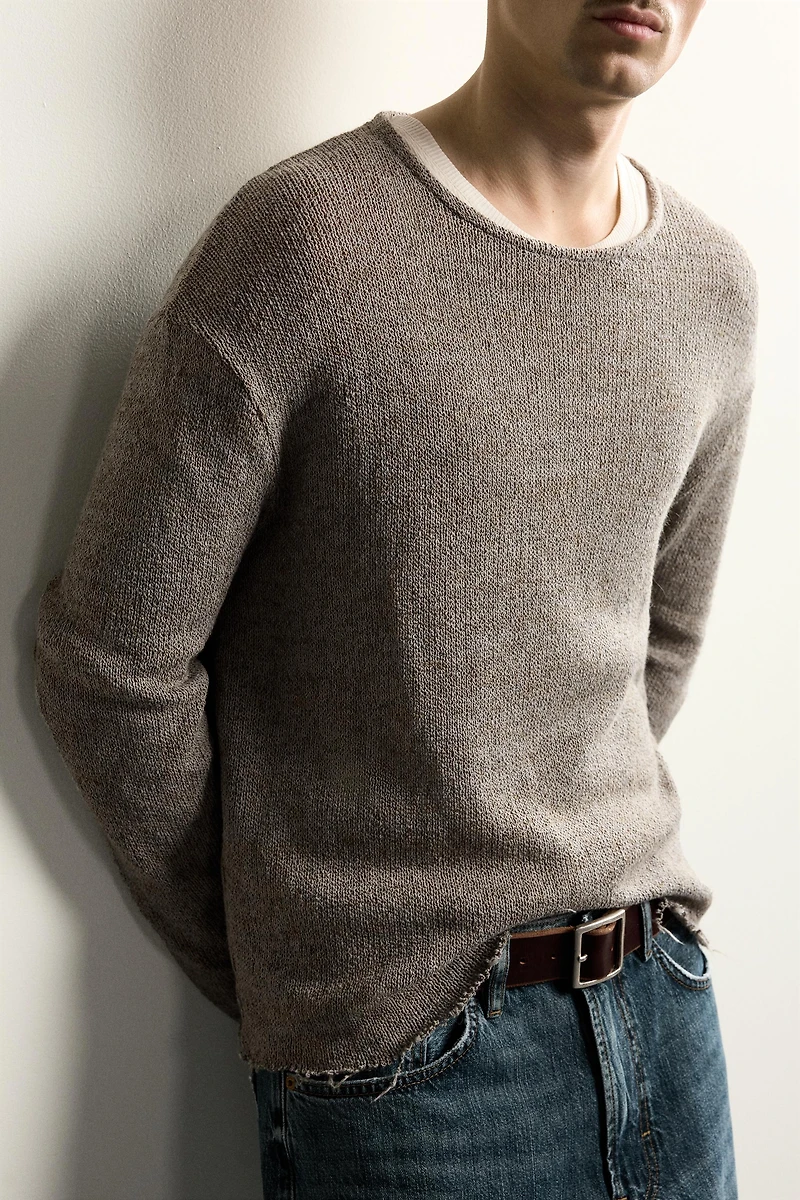 RELAXED FIT KNIT T-SHIRT