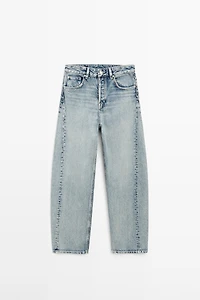 Jean balloon taille moyenne