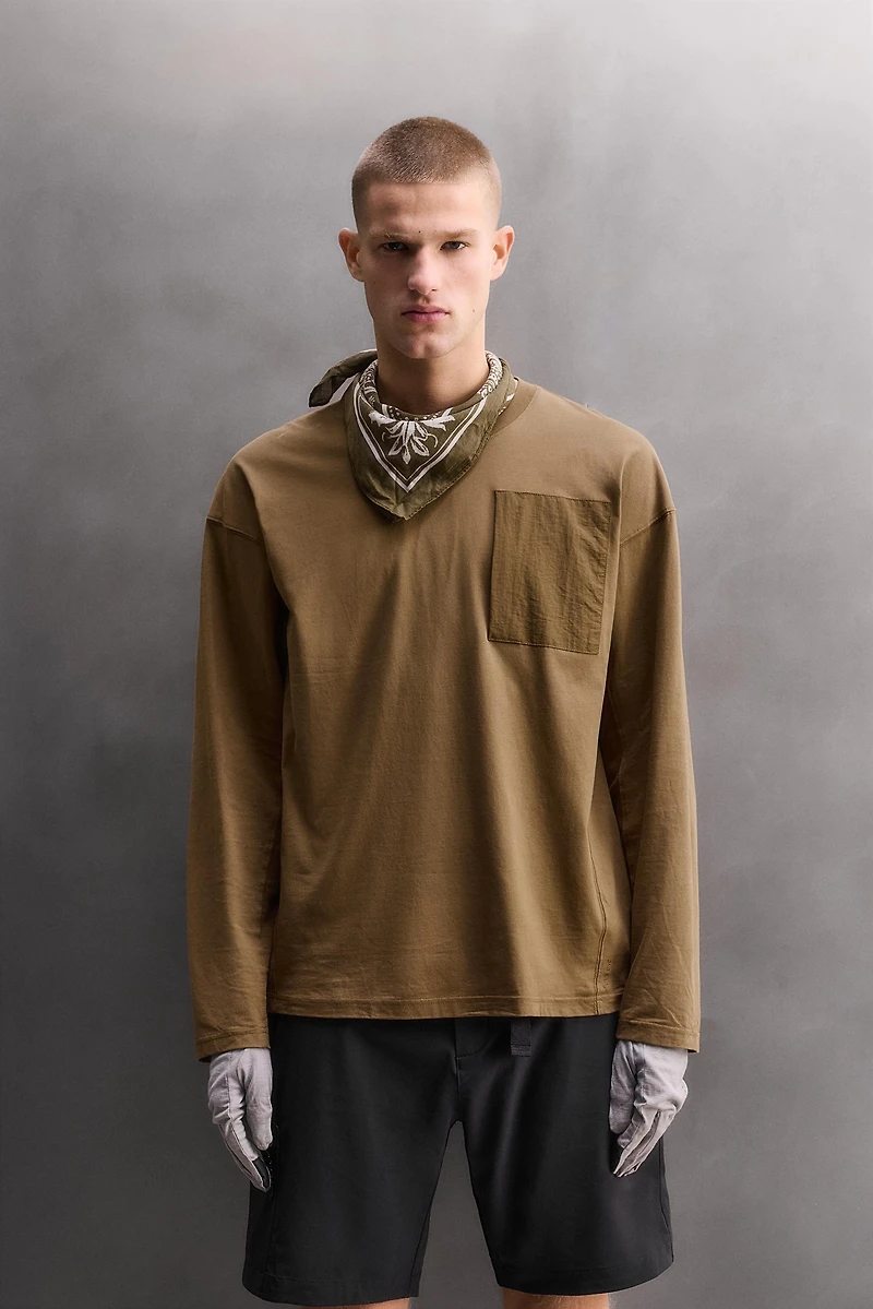 LONG SLEEVE POCKET T-SHIRT
