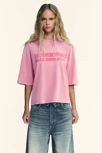 T-SHIRT EFFET DÉLAVÉ LES SUPER NANAS™