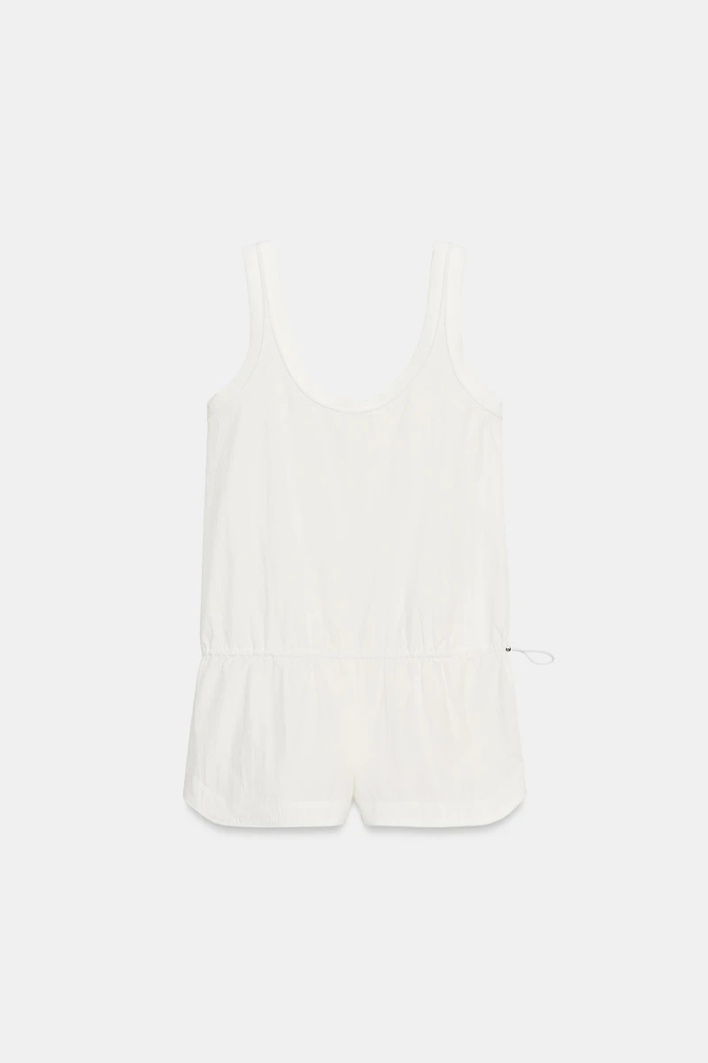 NYLON STOPPER SHORT JUMPSUIT
