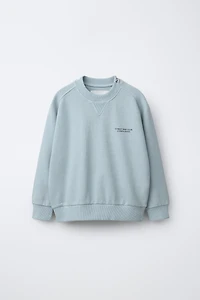 TEXT SWEATSHIRT AND BERMUDA SET