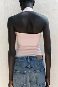 STRETCH HALTER TOP