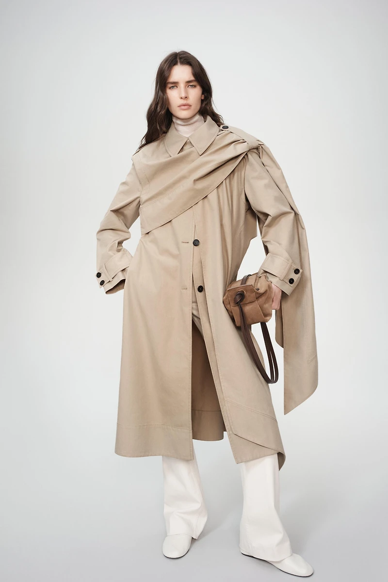 GABARDINE GILET AMOVIBLE 2 EN 1 - THE ITEM ZARA WOMAN