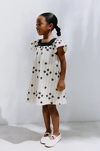 EMBROIDERED FLORAL DRESS