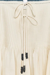 TOP WITH CONTRAST PIPING ZW COLLECTION