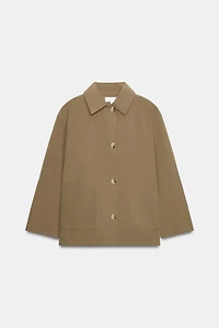 VESTE À POCHES PLAQUÉES