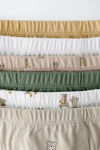 2-6 YEARS/ SIX-PACK OF BEAR UNDERWEAR