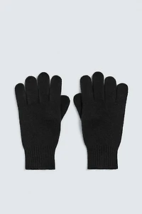 WOOL-CASHMERE KNIT GLOVES